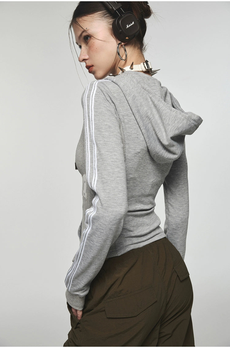 Zip-up Waist Slimming Hoodie