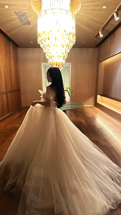 Snowmelt Reverie Couture Gown