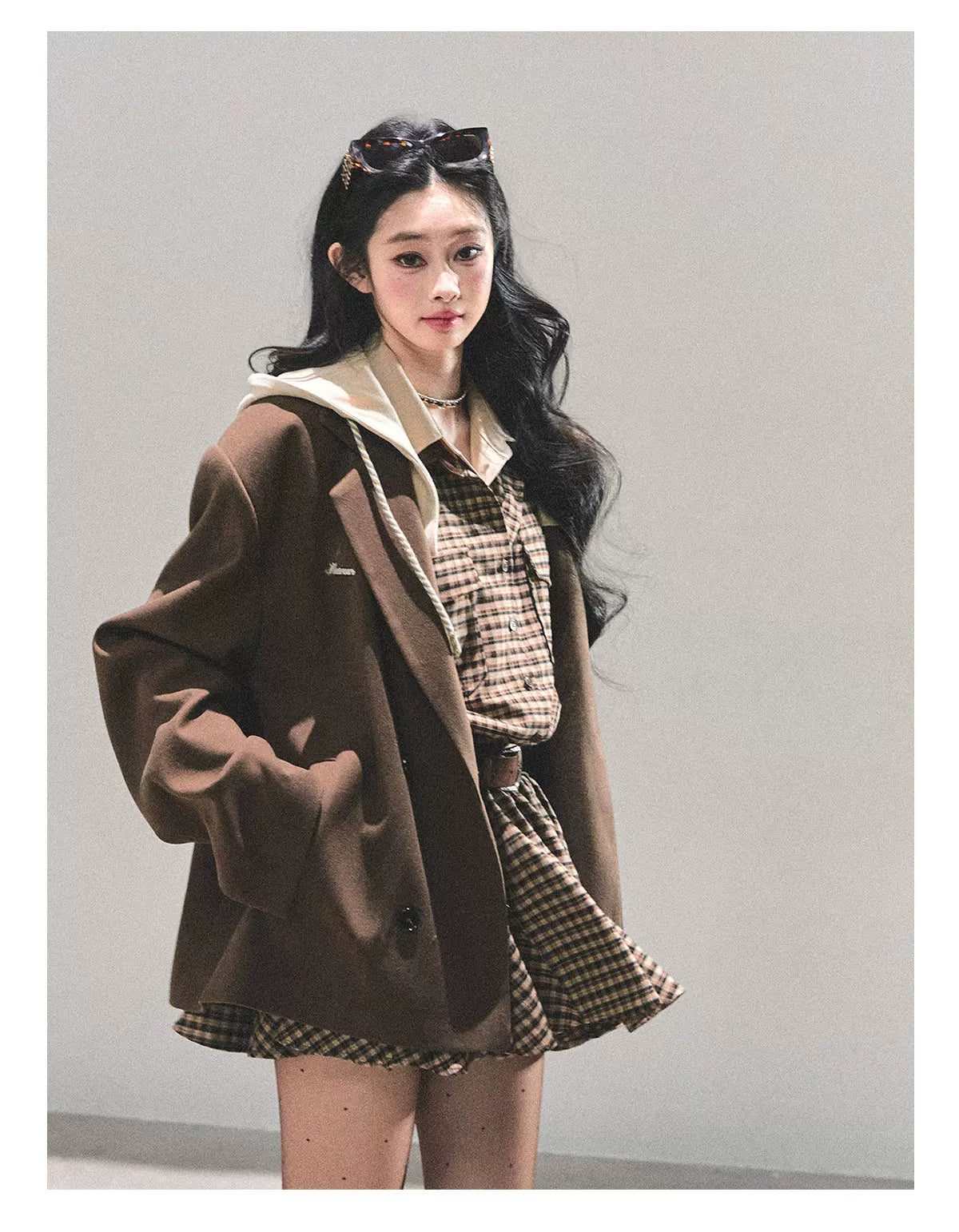 Elevated Hepburn-Style Utility Mini Dress