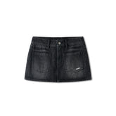 "Caracal Series" Washed Mini Skirt - CHINASQUAD