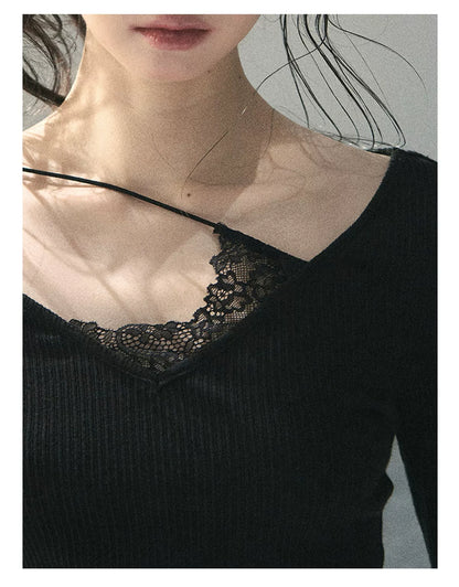 Day &amp; Night Lace Knit Top