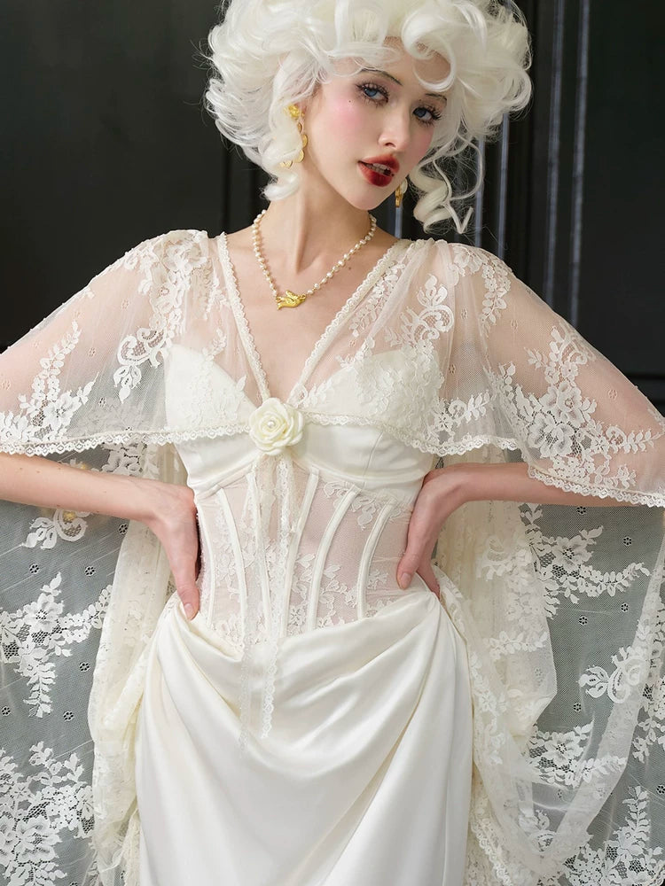 Magic Enchantment Satin Corset Wedding Dress