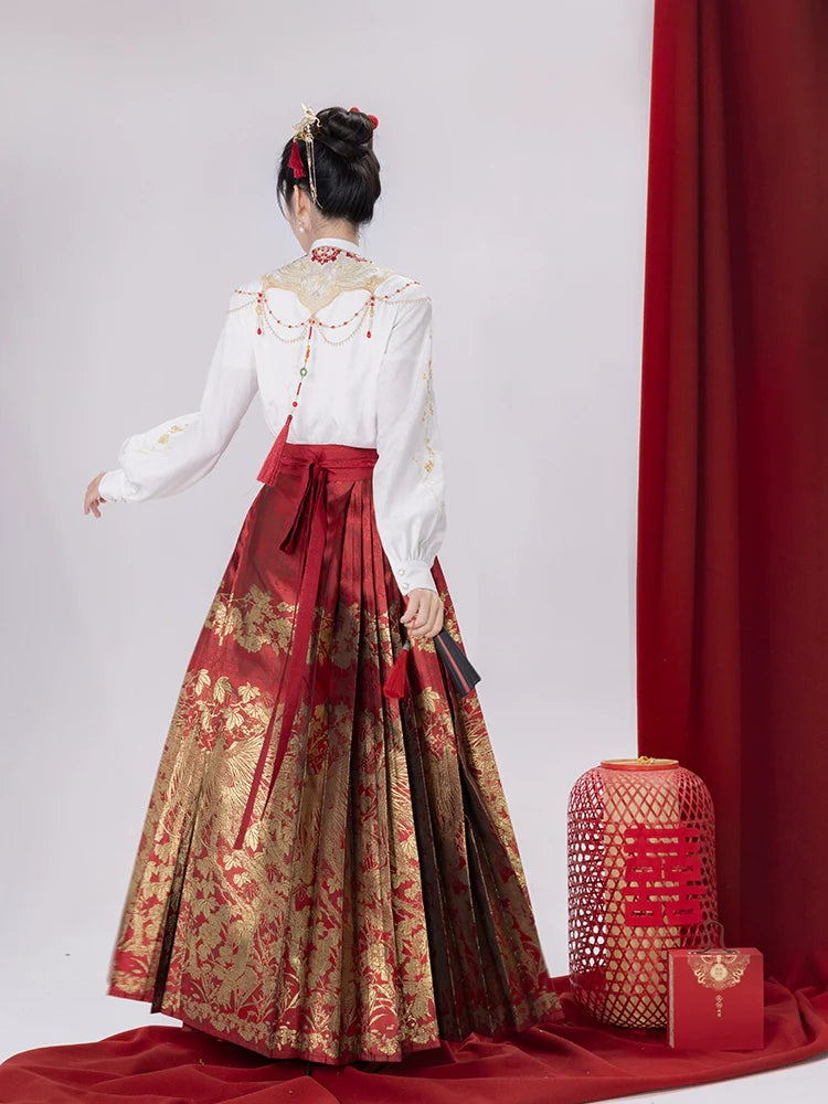 &quot;梧凤之鸣&quot;Ming-Dynasty Hanfu Set - CHINASQUAD