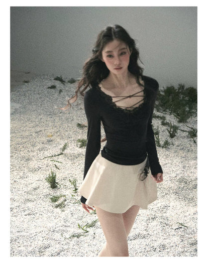 Lace Summer Whisper Fitted Top