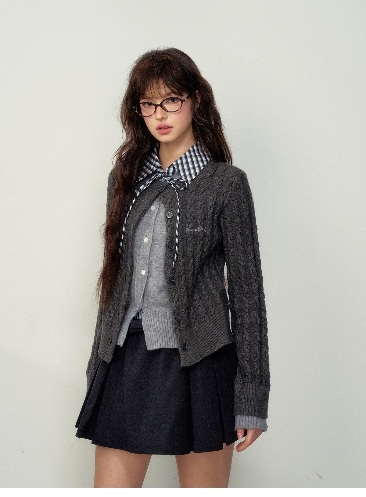 Preppy Layered Knit Sweater - CHINASQUAD