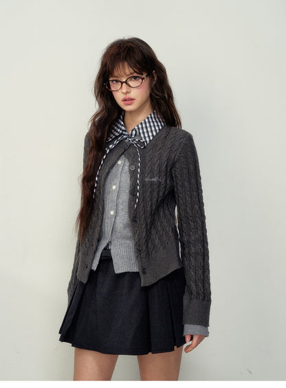 Preppy Layered Knit Sweater - CHINASQUAD