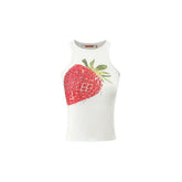 "Summer Fruit" Print Round Neck Tank Top - CHINASQUAD