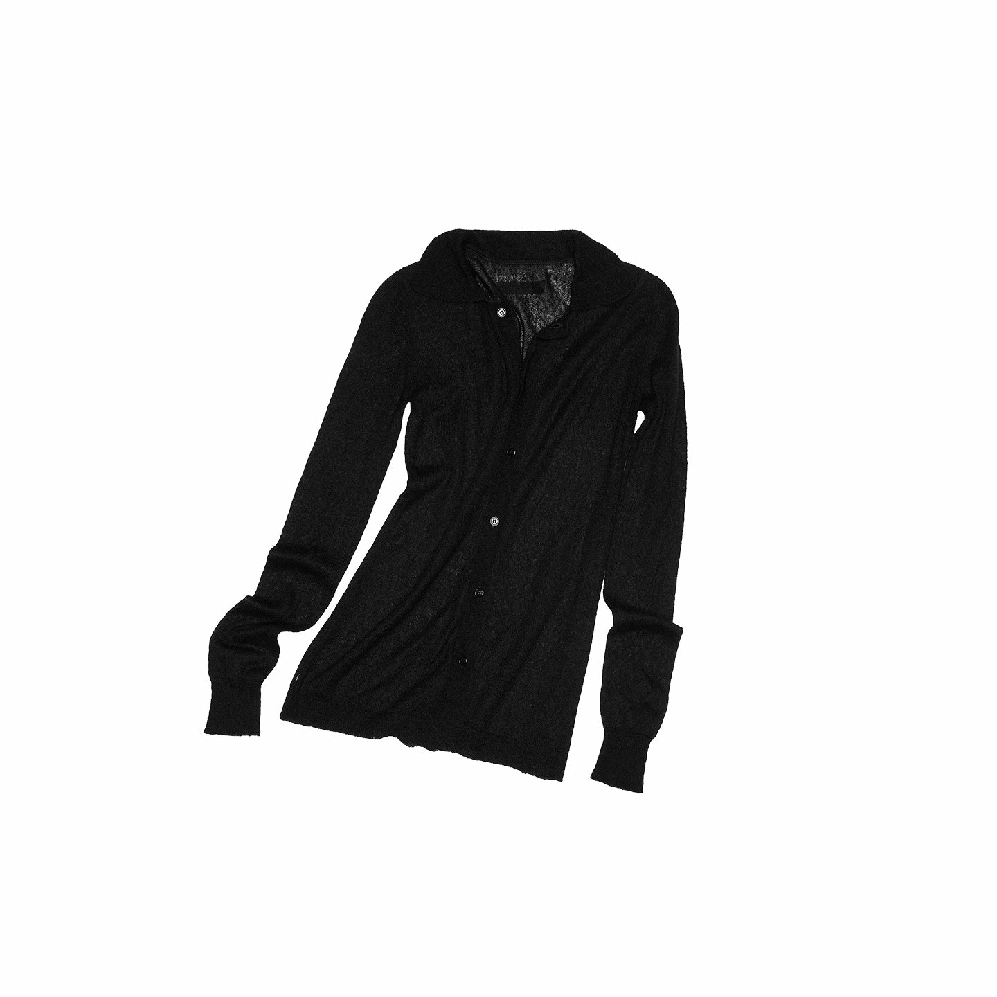 Semi-Sheer Slim Fit Cardigan