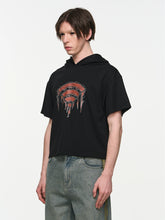 Printed Hooded Short-Sleeve T-Shirt - CHINASQUAD