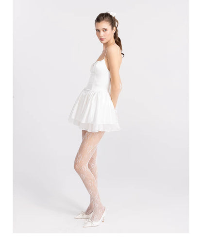 Backless Bow Corset Strap Mini Dress