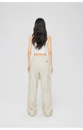 Ruched Wide-Leg Cargo Pants - CHINASQUAD