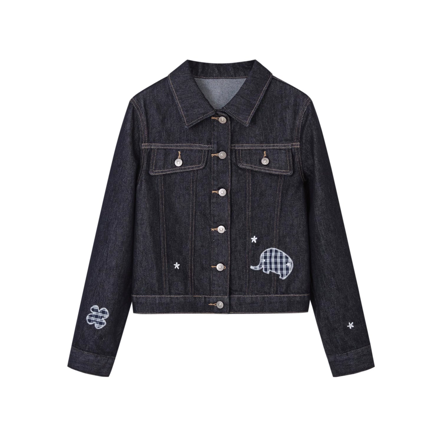 Embroidery Retro Denim Jacket