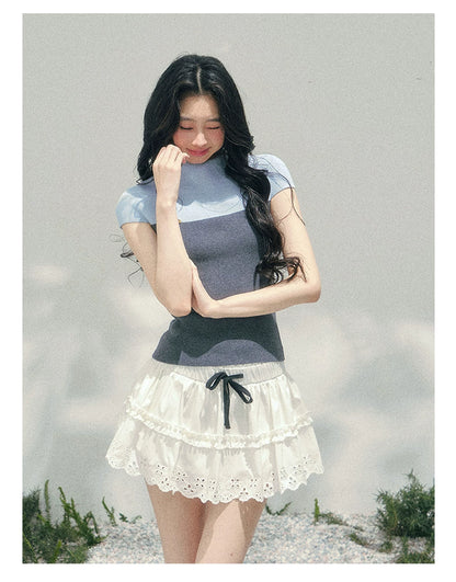 Smoky Mood Knit Crop Top