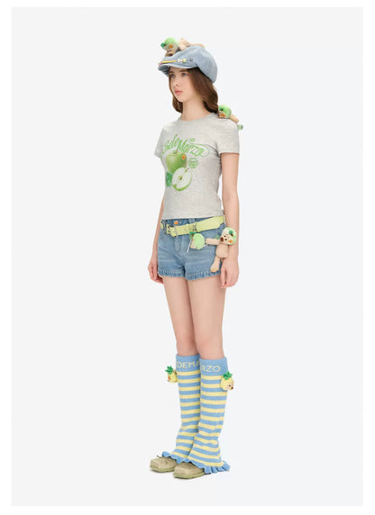 Lollipop V-Waist Slim-Fit Shorts