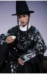 "清熙" Round-collar Robe Hanfu - CHINASQUAD