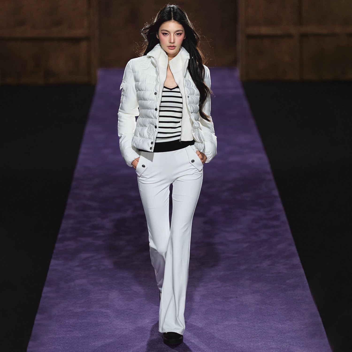 High-Waist Flared Stretch Yoga Pants