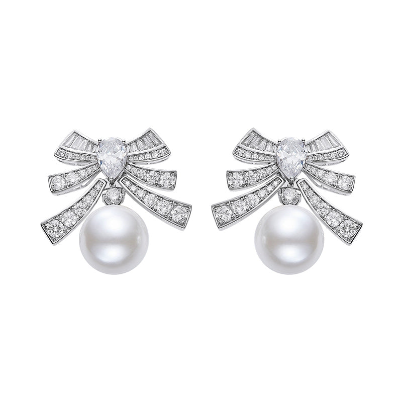 Bow Pearl Earrings