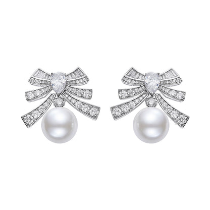 Bow Pearl Earrings