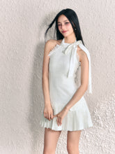 White Bowtie Slip Mini Dress - CHINASQUAD