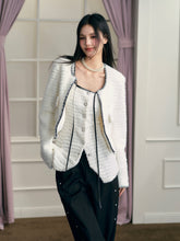 White Seashell Embroidered Jacket & Vest Set - CHINASQUAD