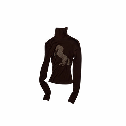 Crystal-Embellished Turtleneck