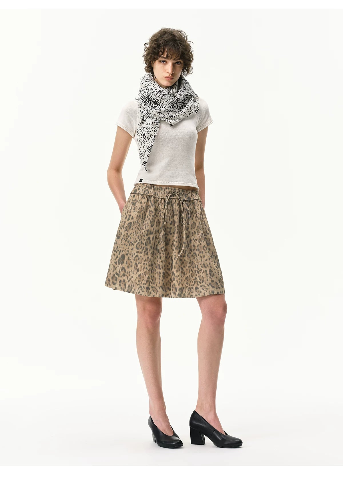 Lyocell Linen Leopard Top