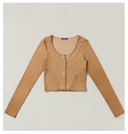 Hurricane Faded Fitted Cardigan