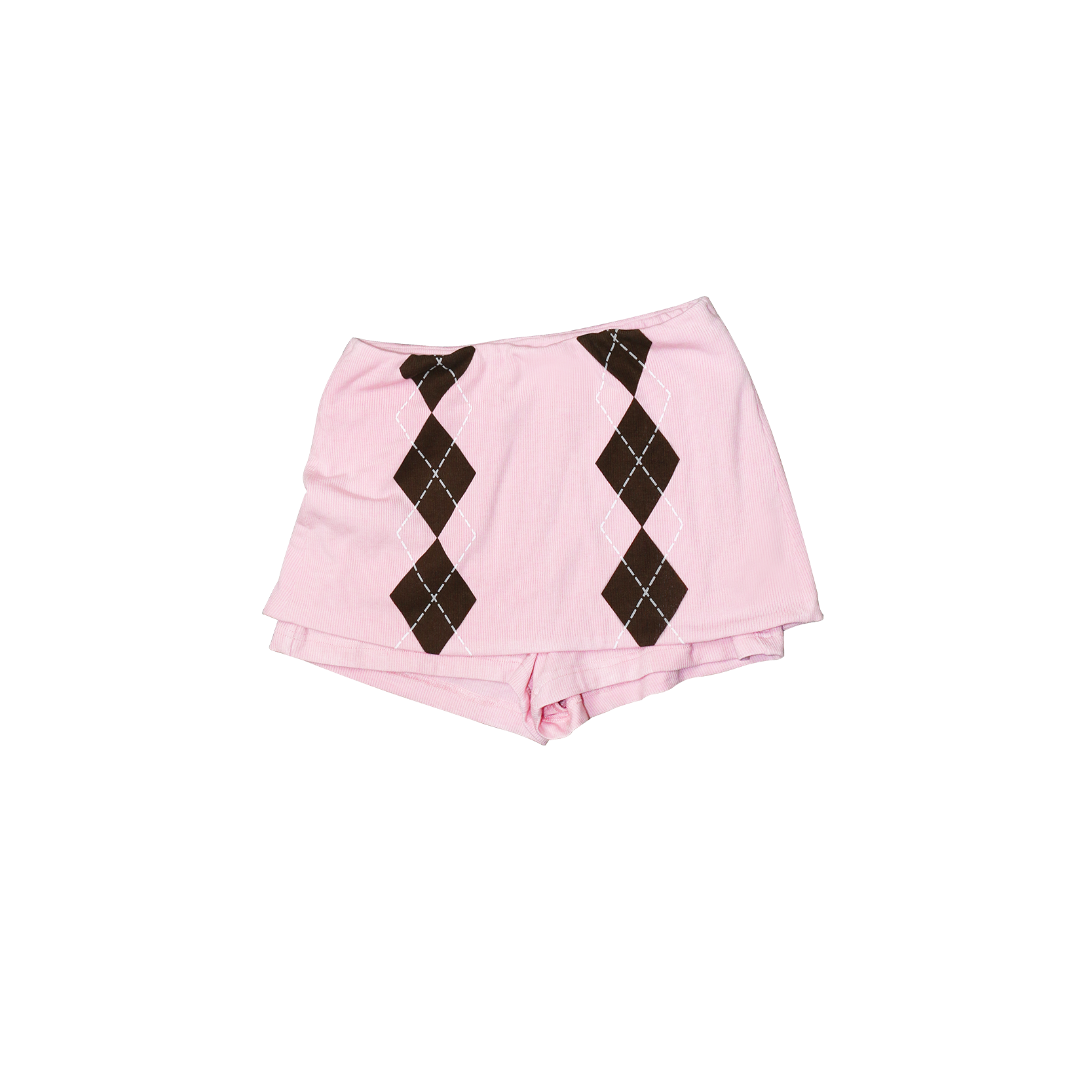 Deep V Modal Knit Top &amp; Skirt-Shorts Set