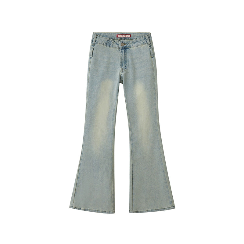 Blue Slim Fit Stretch Flare Jeans