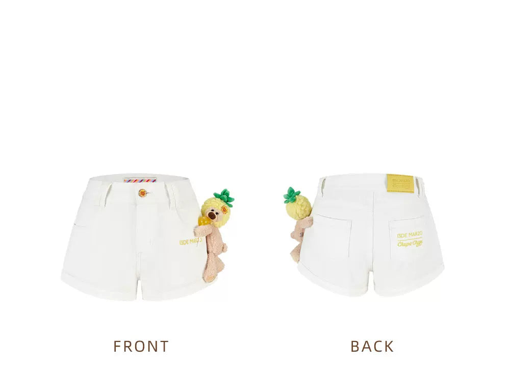 Lollipop V-Waist Slim-Fit Shorts