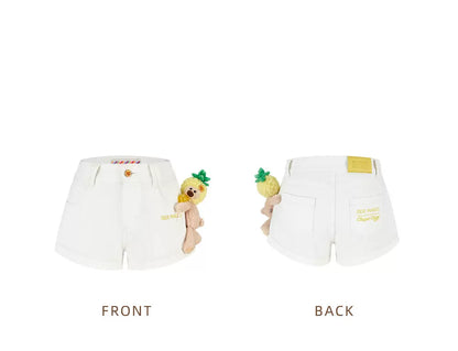 Lollipop V-Waist Slim-Fit Shorts