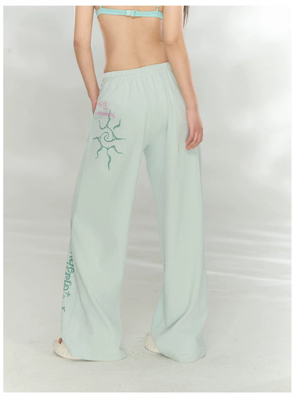 Printed Waffle Knit Hoodie &amp; Pants Set