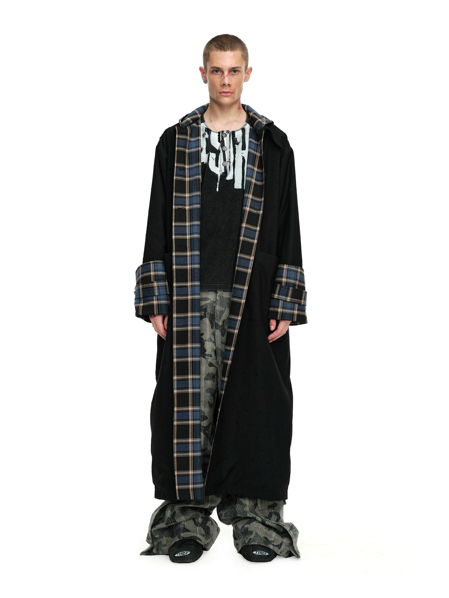 Reversible Hooded Long Coat