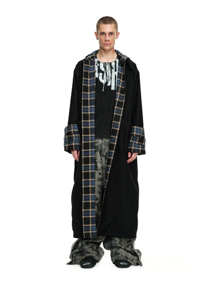 Reversible Hooded Long Coat
