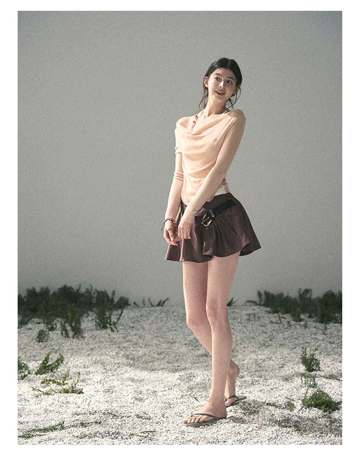 Sugar Frost Off-Shoulder Top
