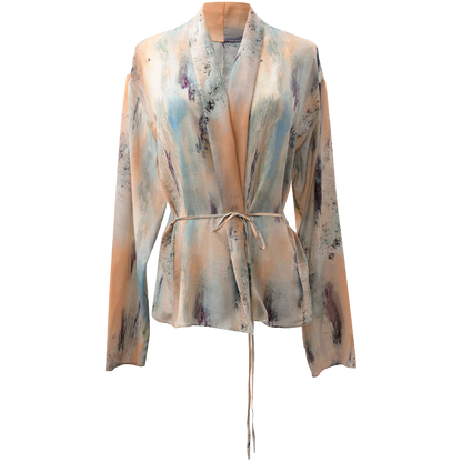French Ink Painting Silk Dress - CHINASQUAD