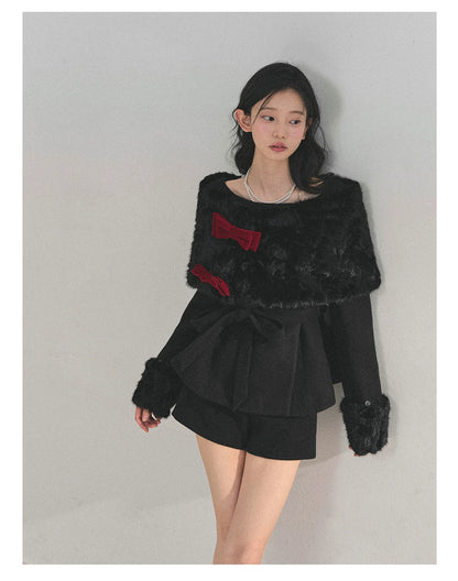 Light Luxury Cape Three-Piece Set