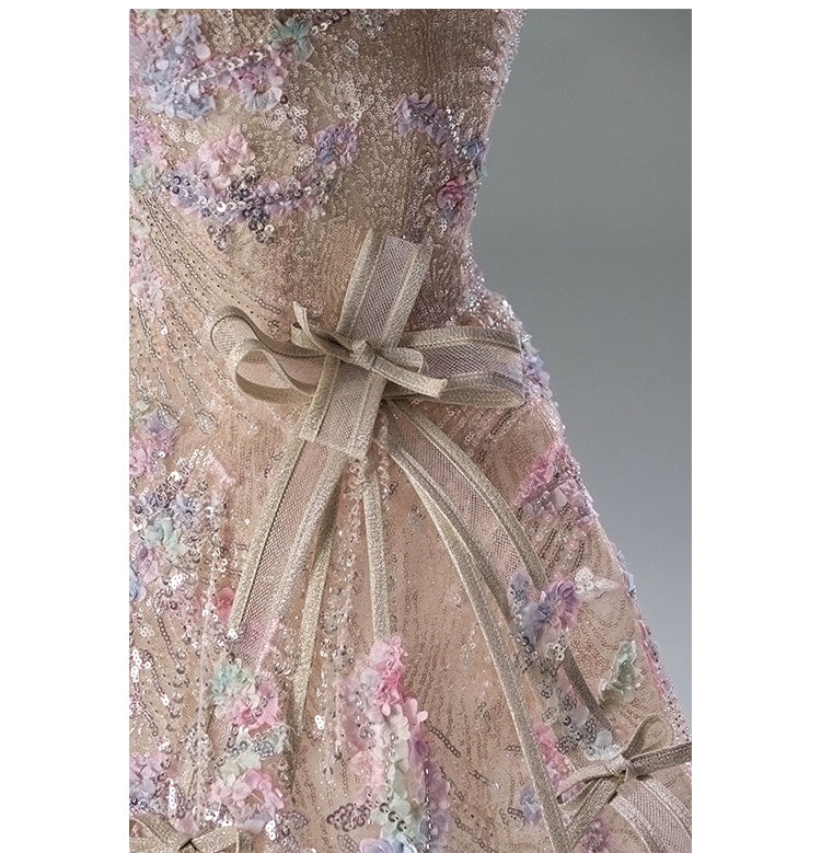 Annie Princess Embellished Tulle Dress with Lace Details