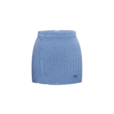 Iris Blue Mini Skirt / S