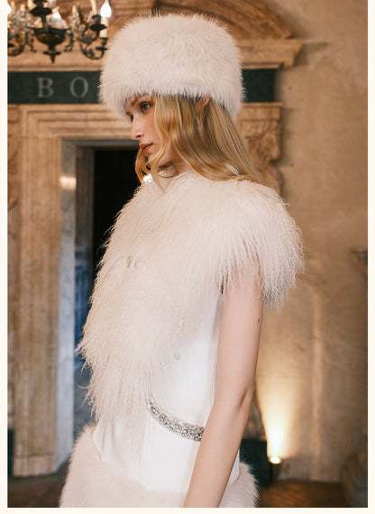 Vela Shearling &amp; Rex Rabbit Reversible Fur Vest