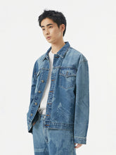 Kraftwerk Band Print Denim Jacket - CHINASQUAD