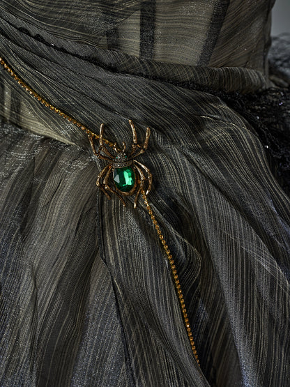 Arachnid Noir Couture Gown