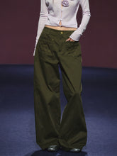 Pocket Diamond Stitching Straight-Leg Pants - CHINASQUAD