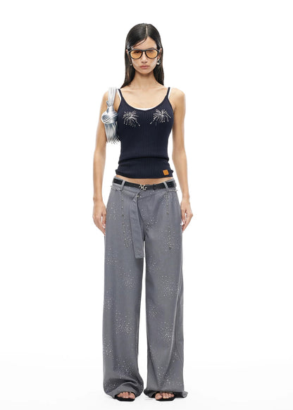 Firework Embroidered V-Neck Camisole