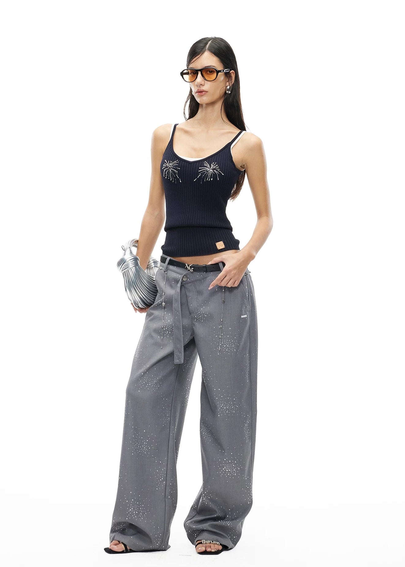 Firework Embroidered V-Neck Camisole