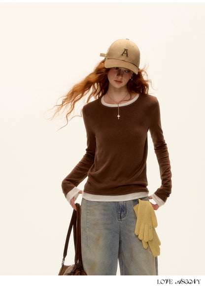 Asgony Retro Contrast Lettering Baseball Cap