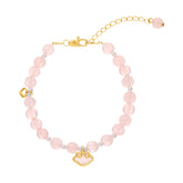 Peach Blossom Pink Crystal Bracelet - CHINASQUAD