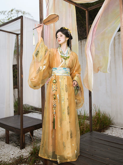 &quot;齐光&quot; Modern Hanfu Hanfu Set