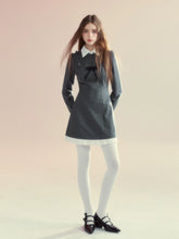 Grey Waist-Cinching Dress - CHINASQUAD