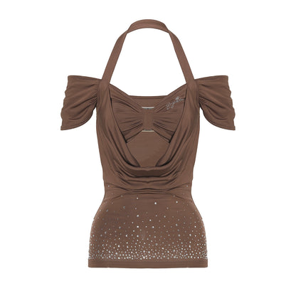 Slim Fit Short Sleeve V-Neck Bustier